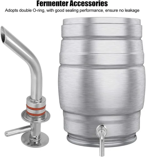 Vista 5 de Brazo de estantería, accesorios de brazo de fermentador de acero inoxidable 304 de 1.5 pulgadas con juntas tóricas dobles, accesorios de preparación