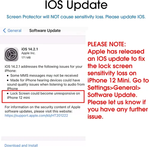 Vista 3 de amFilm Protector de pantalla de vidrio compatible con iPhone 12 Mini de 5.4 pulgadas, 2020, con bandeja de fácil instalación, vidrio templado