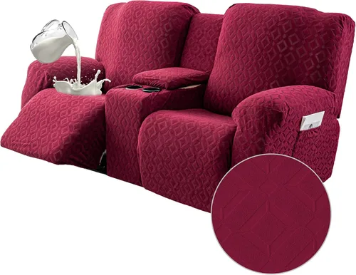 Vista 18 de Gennia - Funda impermeable para silla reclinable, fundas elásticas para sofá reclinable con bolsillos, fundas lavables para sillón reclinable Lazy