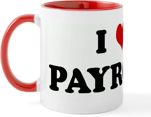 Vista 42 de CafePress Coffee Then Payroll Mugs - Taza de café de cerámica (11 oz)