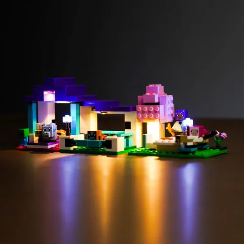 BrickBling Kit de luces compatible con Lego Mine-Craft The Animal Sanctuary 21253, iluminación creativa compatible con Lego Animal Sanctuary, gran