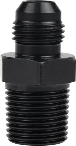 Vista 17 de Adaptador de Conexión 4AN Macho Flare a 1/2 NPT Adaptador Recto de Manguera de Línea de Combustible de Aluminio Anodizado Negro Accesorios