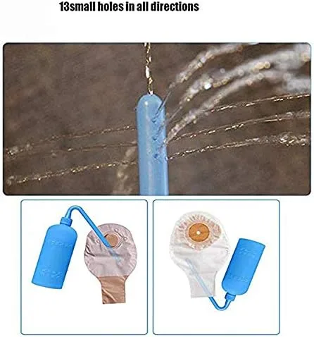 Vista 2 de Herramienta de limpieza de bolsas de colostomía, bolsa de estoma, olla de enjuague para todas las bolsas de ostomía, botella de lavado reutilizable