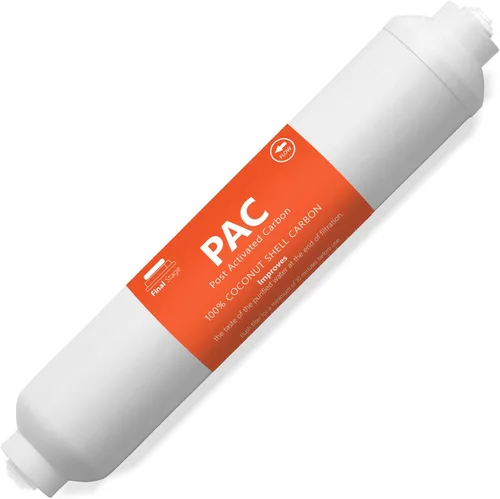 Express Water 1 paquete de repuesto de filtro de agua de carbón posactivado, 5 micrones, 10 pulgadas, sistema de ósmosis inversa y debajo del