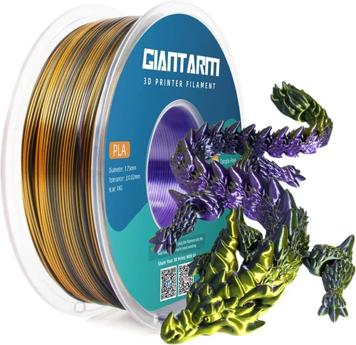 Vista 11 de GIANTARM - Filamento para impresora 3D, 2 piezas de filamento pla rojo, carrete de 1 kg (2.2 lbs), precisión dimensional de 1.75 mm +/- 0.03 mm