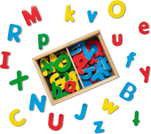 Vista 4 de Imanes de madera del alfabeto Melissa & Doug, Letras, MulticolorNinguno