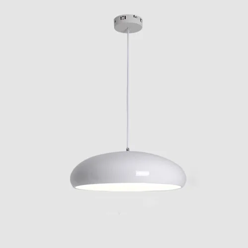 Vista 7 de 3000K/4000K/6000K Dimmable Pendant Lights, Modern Aluminum Ceiling Hanging Lighting with Acrylic Shade, 13.8IN Large Chandelier for Dining Living
