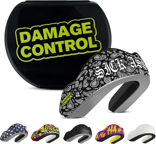 Vista 23 de DAMAGE CONTROL Protector bucal deportivo de impacto extremo con estuche B*tch Por favor