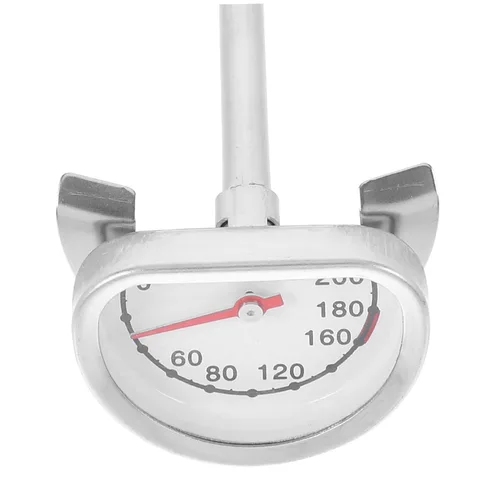 Vista 3 de Termómetro de freír con sonda herramienta de cocción de lectura instantánea para temperatura del aceite, incluye clip para olla para uso doméstico