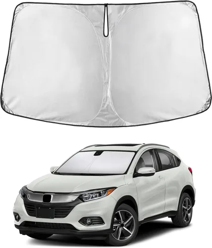 Vista 38 de Parasol para parabrisas para Rivian R1S 2022-2024 2025 compatible con EcoNour material de poliéster 240T, visera solar para coches, reflector que