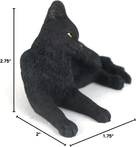 Vista 2 de Veronese Design Black Cat Scratching Ear Mini Figurine