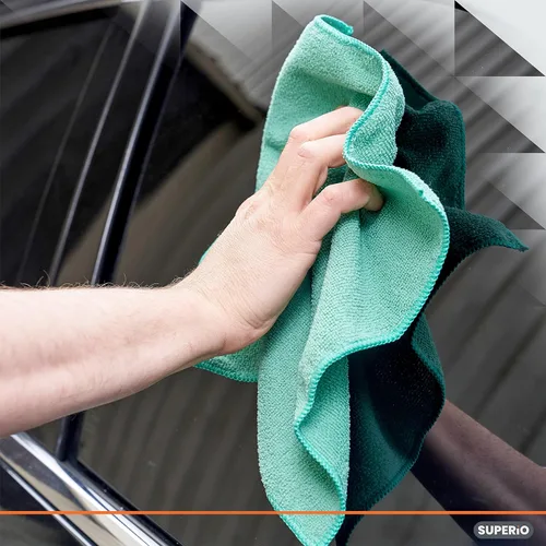 Vista 4 de Superio Paño de limpieza de microfibra para automóviles, trapos de limpieza de cocina para limpieza de limpieza, toallas de microfibra absorbentes