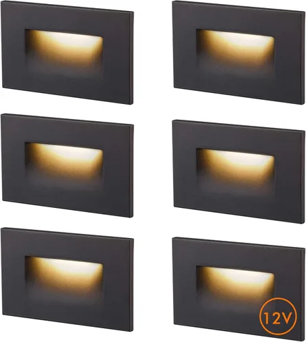 CLOUDY BAY Luz LED de bajo voltaje de 12 V, 3 colores para interiores y exteriores, luces de cubierta de 3000 K/4000 K/5000 K, luz de escalera,