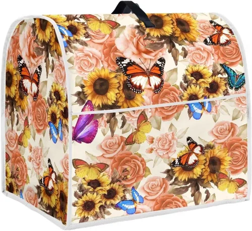 Vista 12 de Funda para batidora de soporte con estampado de mármol azul, compatible con mezclador de cocina de 4.5 a 5 cuartos de galón, fundas lavables a azul