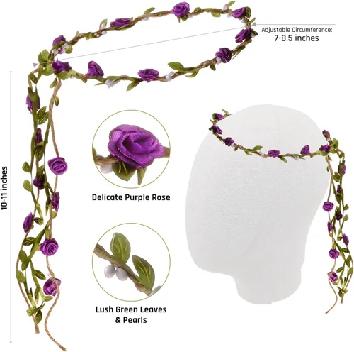 Vista 3 de Funcredible Alas de hada, corona de hadas y purpurina, accesorios de disfraz de hada, disfraz de mariposa, disfraces de Halloween para mujer