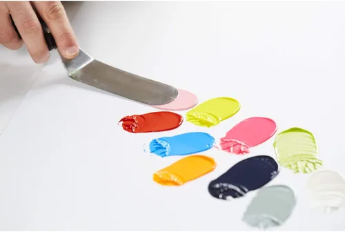 Vista 6 de Liquitex Cuchillo de pintura pequeño profesional Freestyle, n.º 1, plata/negro