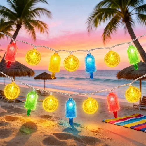 Vista 27 de 8.5Ft Patriotic Red White Blue Star String Lights, 10 LED Plug in Connectable Fairy Lights for 4th of July Independence Day, Outdoor Waterproof Star