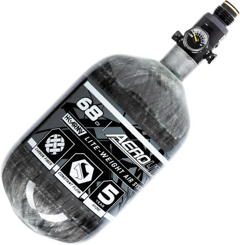 Vista 14 de HK Army Aerolite de fibra de carbono HPA Sistema de tanque de aire comprimido para paintball