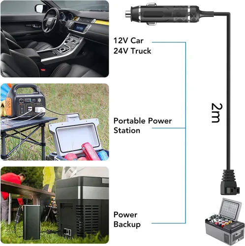 Vista 7 de HKY Enchufe para encendedor de cigarrillos para nevera de coche compatible con Alpicool Dometic ARB ICECO Setpower Rockpals Aspenora Ausranvik