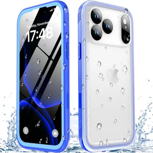 Vista 45 de SPORTLINK Funda impermeable para iPhone XR, protector de pantalla integrado a prueba de golpes, resistente al polvo, protección militar, resistente