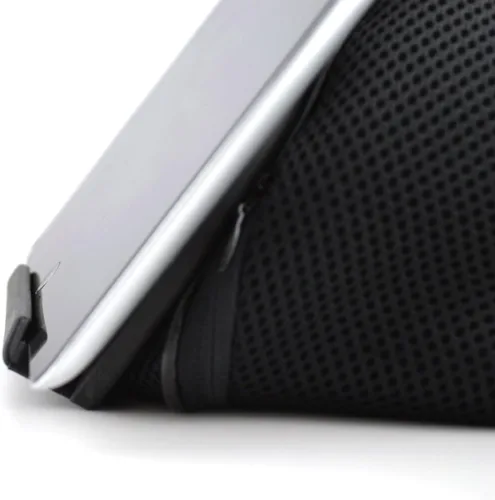 Vista 9 de Cama y soporte para tableta; puf universal compatible con iPad 1/2/3/4, Mini, Air, Pro, tabletas Android y Windows, lectores electrónicos (negro)