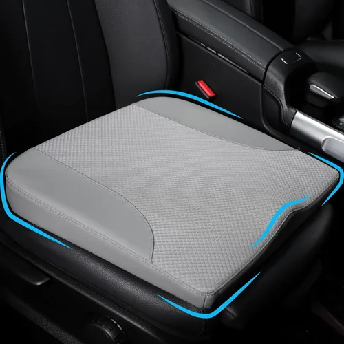 Vista 10 de Allaboutsla Cojín de asiento de automóvil, cojines de asiento de automóvil para conducir con espuma viscoelástica cómoda, alivio del dolor
