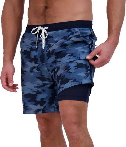 Vista 12 de Eddie Bauer Traje de baño Volley SPF 50+ para hombre, entrepierna de 8 pulgadas, viene con forro cómodo, máxima comodidad y elasticidad