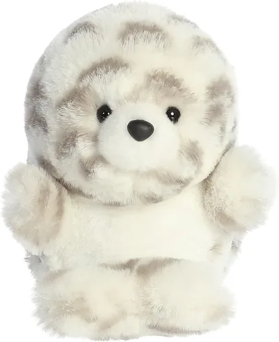 Aurora Ronda Rolly Pet Hadley Harbor Seal Animal de peluche – adorables compañeros – Diversión sobre la marcha – Blanco 5 pulgadas