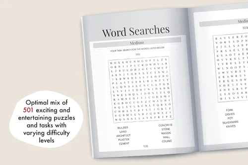 Vista 3 de Memory Games for Seniors A Large Print XXL Puzzle Activity Book with 501 Exciting and Funny Brain Exercises to Increase Cognitive Abilities The