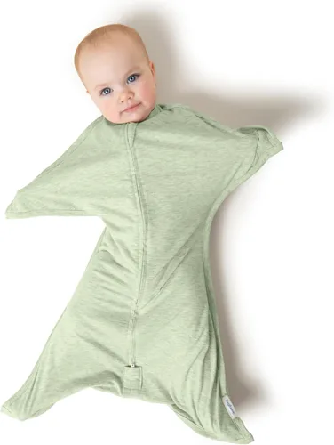 Vista 30 de SleepingBaby Zipadee-Zip Arrullo de Transición – Manta Acogedora para Envolver Bebé con Comodidad de Cremallera – Manta Vestible Espaciosa