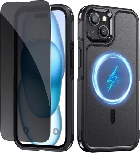 Vista 17 de Lanhiem Funda para iPhone 14, impermeable IP68 a prueba de polvo con protector de pantalla integrado, resistente a prueba de golpes de cuerpo Negro