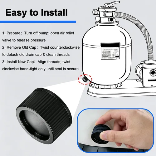 Vista 5 de SX180HG Pool Sand Filter Drain Cap for Hayward Sand Filter