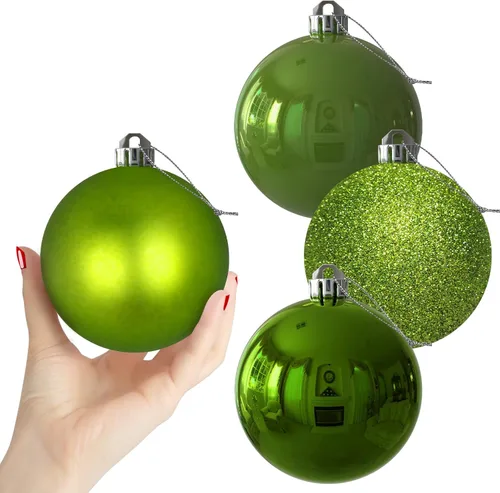 Vista 208 de Bolas pequeñas de Navidad doradas de 1.6 pulgadas, adornos de decoración para árbol de Navidad, bolas colgantes inastillables para decoraciones