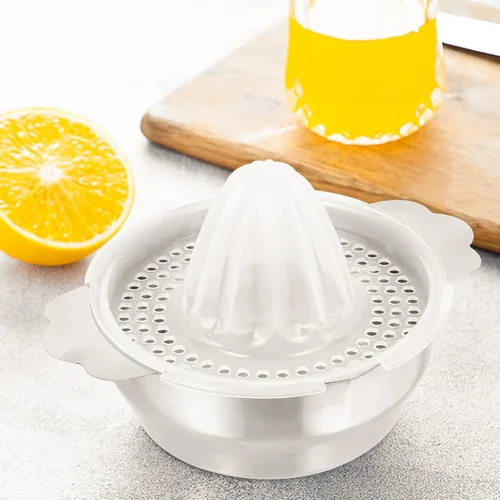 Vista 9 de Uonlytech Manual Stainless Steel Lemon Juicer 304 Food-grade Hand Squeezer Fruit Citrus Press for Kitchen and Outdoor Use