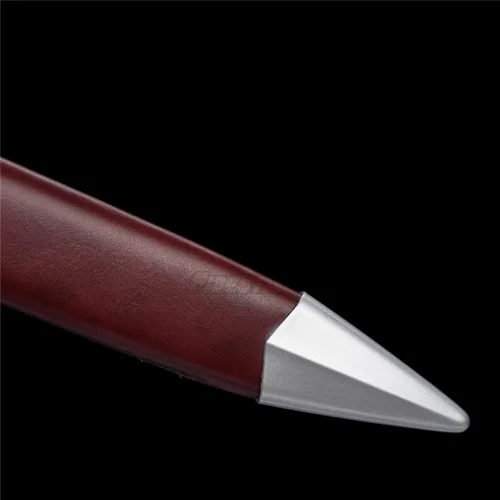 Vista 7 de Espada medieval guerrero real forjado a mano de acero de resorte de 46 pulgadas con vaina negramarrón, modernización de espada larga, hecha a mano