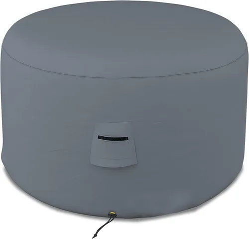 Vista 11 de Covers & all Funda otomana redonda, PVC de 12 onzas, impermeable, resistente a los rayos UV y a la intemperie, protector de muebles de jardín