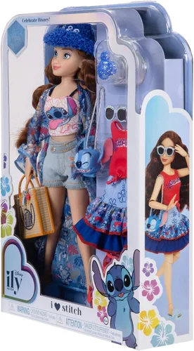 Vista 9 de Disney ily 4EVER Muñecas Disney 100 - Puntada de 11.5 pulgadas de alto con 13 puntos de articulación, dos trajes completos para mezclar y combinar