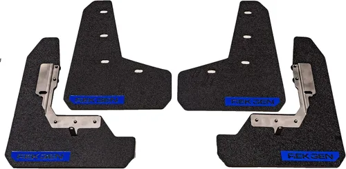 Vista 7 de REK GEN Aletas de barro de rally con logotipo negro compatibles con Subaru WRX/STI 2015-2021, accesorios de montaje e instrucciones incluidos.