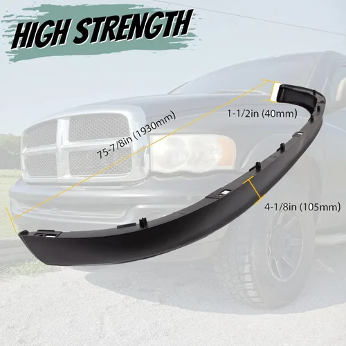 Vista 3 de HECASA Valancia deflectora de aire para parachoques inferior Compatible con Dodge RAM 2002-2008 1500/2003-2009 2500 3500 Reemplazo para CH1090125