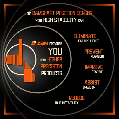 Vista 5 de ZBN Sensor de posición del árbol de levas apto para Malibu 2008-2012, Regal Terrain Equinox 2011 2012 2013, HHR Cobalt G6 G5 Sky 2006 2007 2008 2009