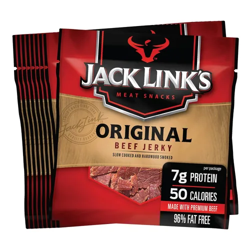 Vista 2 de Jack Link's Paquete de bocadillos de proteína de carne seca de res y cortes premium (20 unidades, 12 unidades)