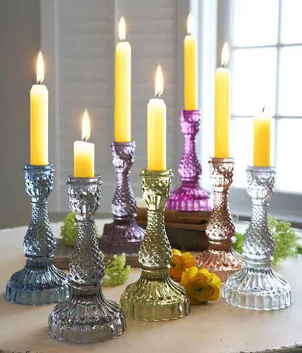 Vista 7 de Velas cónicas coloniales 100% de cera de abejas orgánicas hechas a mano, 8 pulgadas de alto, 7/8 pulgadas de diámetro; (2)