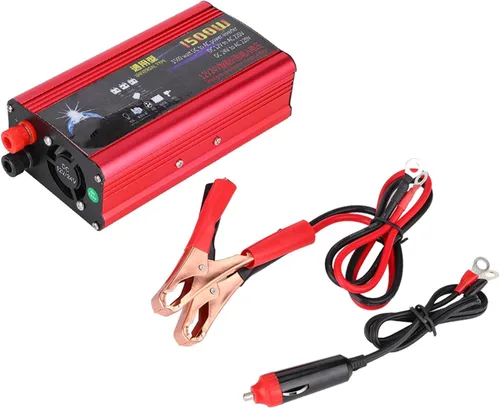 Vista 5 de Inversor de corriente para automóvil de 1500 W, adaptador de convertidor de cargador USB, onda sinusoidal modificada, CC 12V/24V a CA 220V, inversor