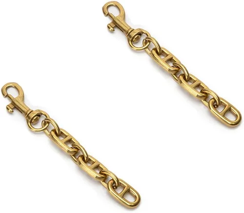 Vista 6 de Ruwado Extensor de correa de metal de 4.85 pulgadas, accesorios de cadena de repuesto para mujeres, niñas, bolsos, bolsos, bolsas de hombro, Negro