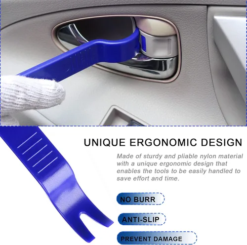 Vista 3 de Wetado - Kit de herramientas de extracción de moldura automática, 15 piezas, herramientas de extracción de panel de automóvil, kit de ajuste