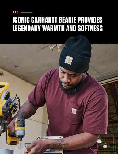 Vista 3 de Carhartt Gorro de punto con puños para hombre