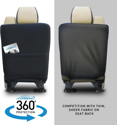 Vista 8 de Coverking Custom Fit Front 50/50 Bucket Seat Cover for Select Mercedes-Benz CLK-320/430/55 AMG Models - Neoprene (Black)