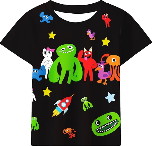 Vista 2 de Shirts Boys Short Sleeve Set for Kids 2 Piece Clothes Set Top and Short 3-12 Year