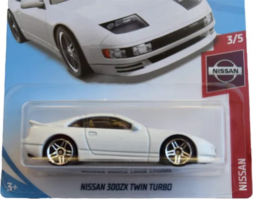 Vista 2 de Hot Wheels Nissan Series 3/5 Nissan 300ZX Twin Turbo 110/250, blanco