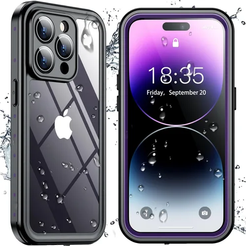 Vista 26 de SPIDERCASE para iPhone 13, funda impermeable, con lente y protector de pantalla incorporados, protección completa de alta resistencia, resistente a